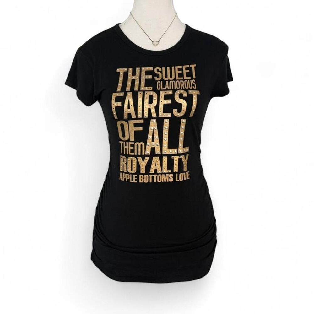 Apple Bottoms Y2K Early 2000s Vintage Fitted Baby Tee Full Length Size Medium